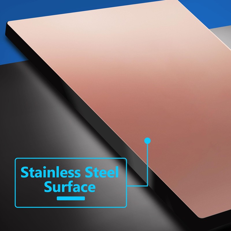 LIDER Screwless Wall Plate, Blank Device Metal Cover Mid-Size, Wall