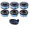 6 Spools + 1 Spool Lid for Lawn Trimmer Compatible