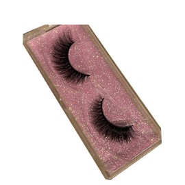 Alluring 3D Mink Lashes Reusable Strip, 100% Siberian Mink Fur False Eyelashes, Hand-made Cruelty Free Cat-Eye KE05