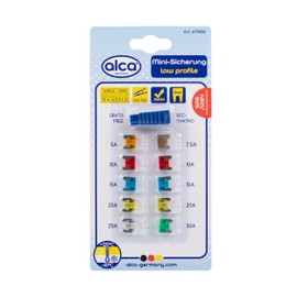 alca® Mini Flat Fuses 5-30 A Pack of 10 Blister Pack