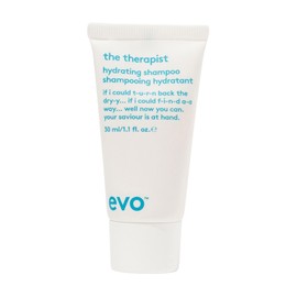 evo The Therapist Hydrating Shampoo - Hydrates, Strengthen and Softens Whilst Improving Shine - Protects Colour Treated Hair, Helps to Detangle- Travel Size, 30ml / 1.01fl.oz