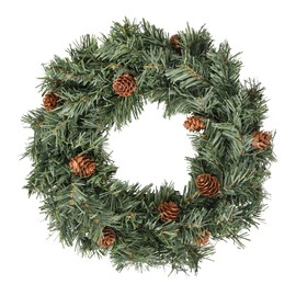 30 cm Christmas Wreath, Large Door Wreath Christmas with Realistic Pine Cones, Leaf Wreath PVC, Decorative Wreath Christmas Wreath for Door, Wall, Fireplace, Wall Hanging & Christmas Decoration