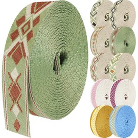 1.5 inch Patterned Nylon Webbing Belt Webbing Straps Purse Straps Backpack Straps Nylon Belt for Seatbelt, Bags, Backpacks, Luggage (RRR, 10 Yards)