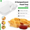 Roshtia 200 Pack Plastic Nacho Trays Large 6 x 8