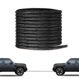 NDTEZUGT Unbreakable Boot Laces, Heavy Duty Work Round Shoelaces Replacement Shoe Strings, Stronger than Steel or Kevlar (Black 54”/140cm)