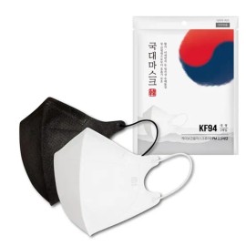 Kukdae Mask [1+1] KF94 국대마스크 일회용 새부리형 2D 소형 중형 대형 30매 [1+1] KF94 National Mask Disposable Beak Type 2D Small Medium Large 30 Sheets