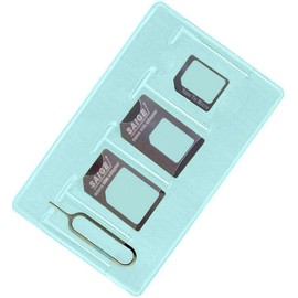 Sim Card Adapter Kit Includes Nano Sim Adapter/Micro Sim Adapter/Needle/Storage Sheet, Pack of 1