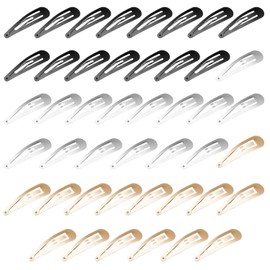 45 Pieces Metal Oval Hair Clips, Shiny Hair Clips, Simple Design Hair Clips, Hair Fixing Tools, Hair Styling Accessories
