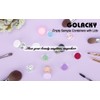 GOLACKY 100 Mini Sample Jars with Lids - 3 Gram