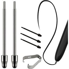 [2+3 ] Eaglewireless 2 Pack Titanium Alloy Replacement Nibs +3 Pack Plastic S PenTips Compatible with Galaxy Z Fold 2, Z Fold 3,Z Fold 4& Fold 5+Tweezer