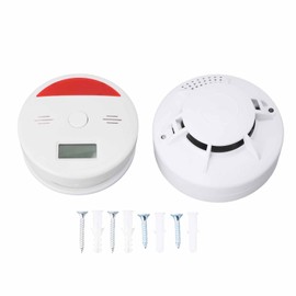 Smoke Detector High Accuracy 85db 360° Wide Range CO Alarm Monitor Detector with Sound and Light Alarm