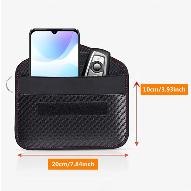 FUZVOL 2 Pack Faraday Pouch for Car Keys RFID Blocking