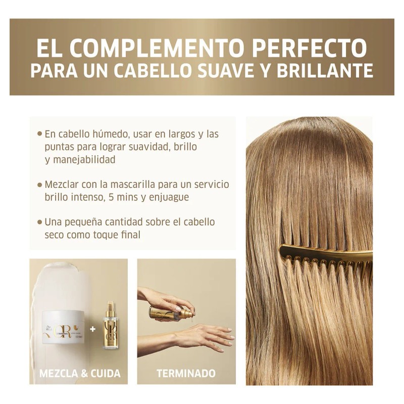 Aceite Tratamiento Ligero Para El Cabello Wella Oil 100 Ml