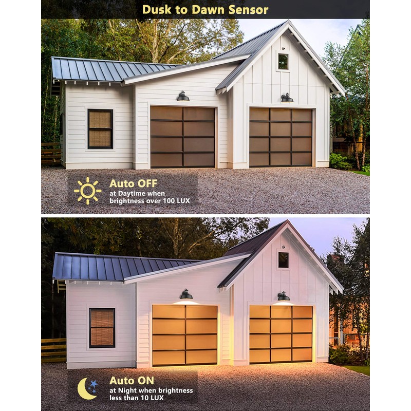 FEMILA Motion Sensor Farmhouse Barn Light Outdoor,Dusk to Dawn Sensor