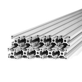 10 Pack ZYLtech Silver 3030 30mm T Slot Aluminum Extrusion for 3D Printer and CNC - 10X 1M