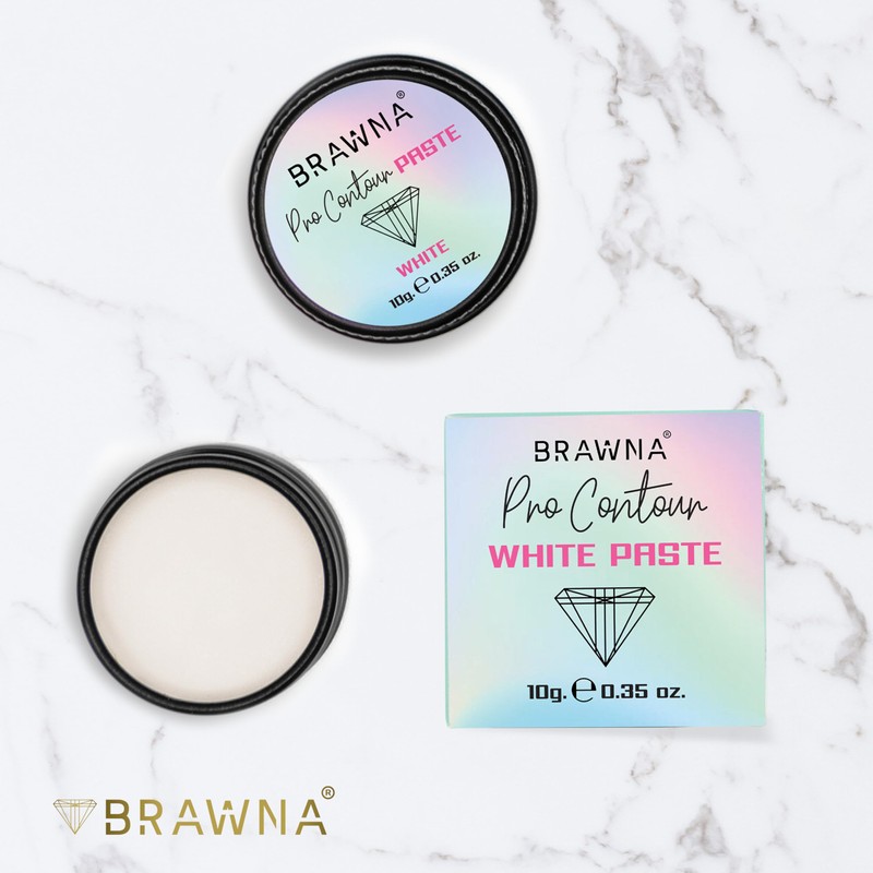 Brawna Pro Contour White Mapping Paste for Brow and Lip