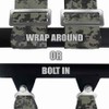 Black 4 point harness for bucket seat with quick latch