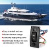ON off ON Deluxe LED Rocker Bilge Pump Switch Panel