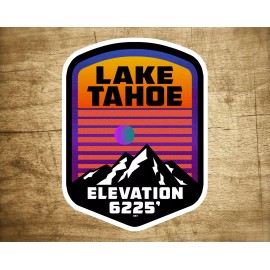Lake Tahoe California Nevada Decal Sticker 2.75"X3.75" Skiing Vinyl Ski Glossy
