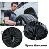 Hzemci Spare Tire Cover, Oxford Waterproof Sun Protectors for, Trailer,