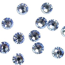 72 pcs Austria Crystal 2058 Xilion Flatback No Hotfix Light Sapphire Foiled Rhinestone SS16 / Findings/Austrian Elements