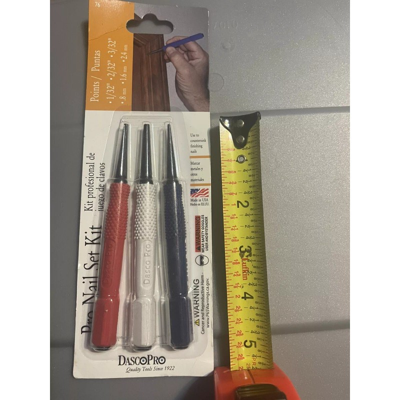 DASCO PRO Inc - 3 Pcs Pro Nail Punch Set