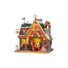 Lemax Village Collection Santa's Cabin with Adaptor # 35554