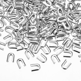 200 Pcs Spiral Boning Tips 1/4 Inch Steel Corset Boning Dress Undergarment Boning Caps for Sewing Costume Bridal Gowns Dress DIY Crafts Decoration