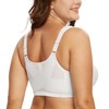 DotVol Women's Full Figure Front Closure Wirefree Jacquard Back Support