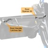 WSays Left & Right Door Handle Latches kit Anodized Black