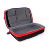 DURAGADGET Protective Shock-Absorbing Case (Black & Red) with Suede Lining