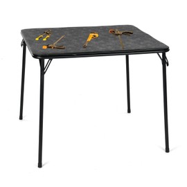 Homy Casa Folding Science Lab Table – Portable, Durable Metal Frame, Easy Setup & Storage, Spaca-Saving Design Ideal for Classroom, Laboratory, and Workspace Use, Black