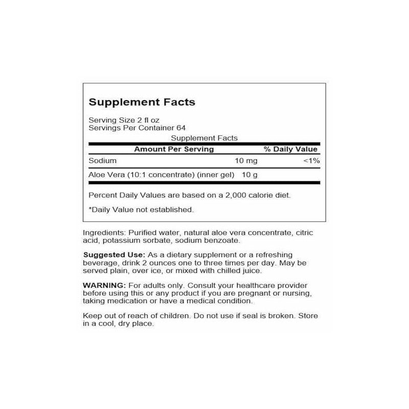 Swanson Aloe Vera 1 Gallon (3.78 l) Liquid
