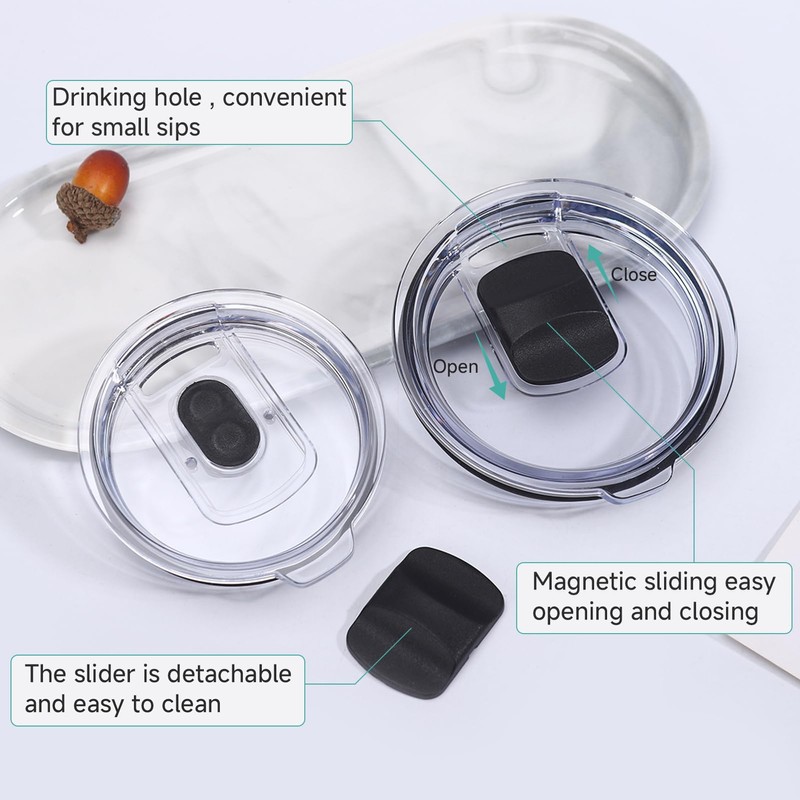 OIHCAZ 5 PCS Colorful Magnetic Slider Replacement for YETI MagSlider