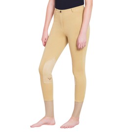 TuffRider Women's Starter Lowrise Pull-On Breech, Light Tan, 34