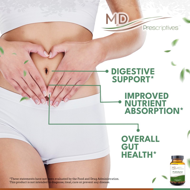 MD Prescriptives - ProbioZyme - Vegetarian Digestive Enzymes - Supplement