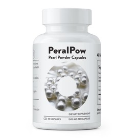 Organic Pearl Powder Capsules 1500mg | Pure Pearl Extract Supplement for Skin Radiance, Eye Health & Nail Strength | 100% Natural Calcium + Amino Acids | Non-GMO, Vegan, 60 Capsules