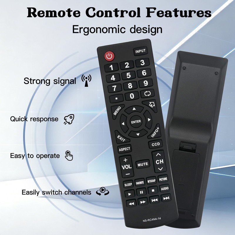 Insignia TV Remote Control Replacement,Universal Remote for Insignia TV