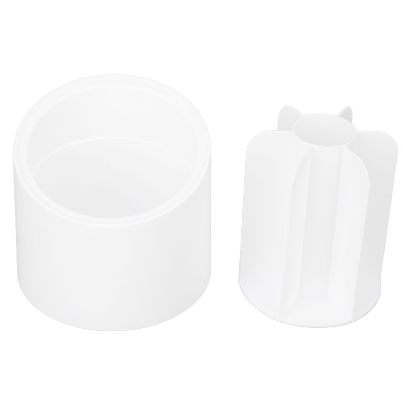 Makeup Brush Holder 360 Degree Rotatable Large Capacity Dustproof Cosmetics