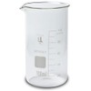 Glass Tall Form Beaker Set, 5 Sizes - 50, 100,