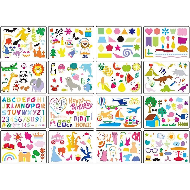 VEYLIN Stencil Drawing Template Drawing Template (20 Pieces: 8.3 x