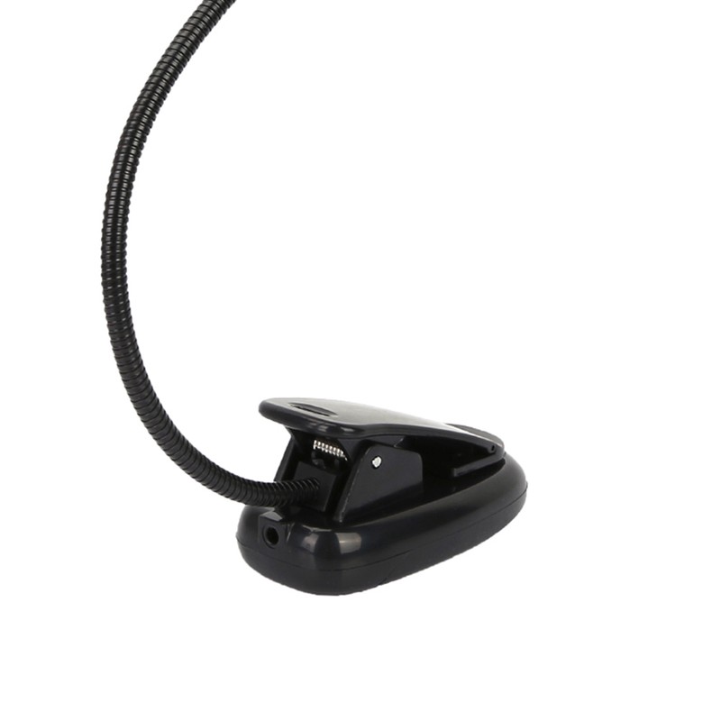 Portable Orchestra Music Stand Light Flexible Neck Clip On USB