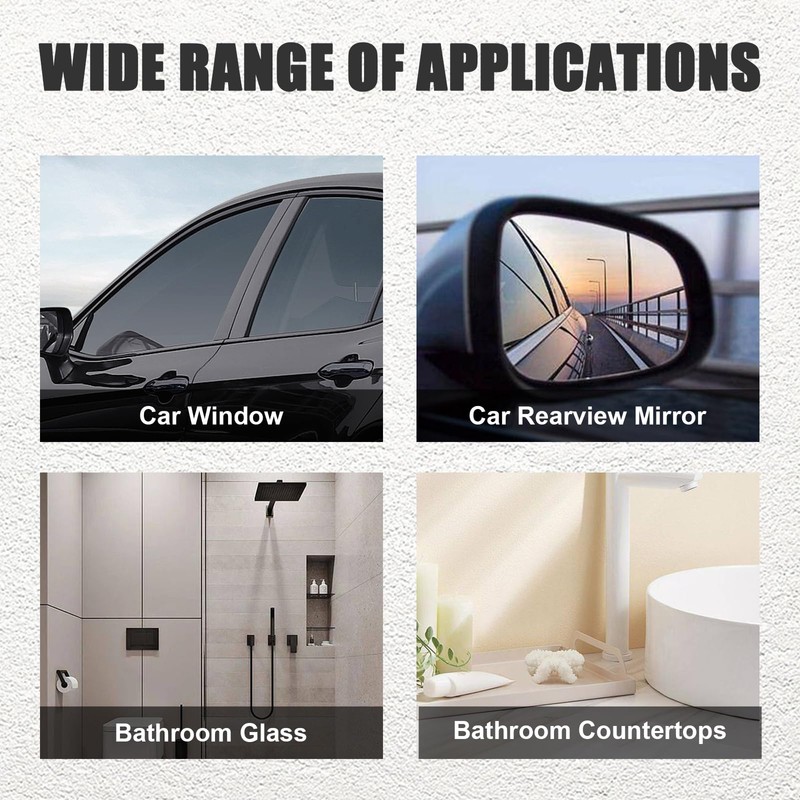 Ziciner Small Silicone Window Squeegee, Car Windshield Water Blade Squeegee,
