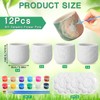 Zubebe 12 Pcs Paint Your Own Ceramic Pots Bulk Unfinished