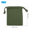 PATIKIL 100% Cotton Reusable Drawstring Bags, 5x6 Inch 12 Pack