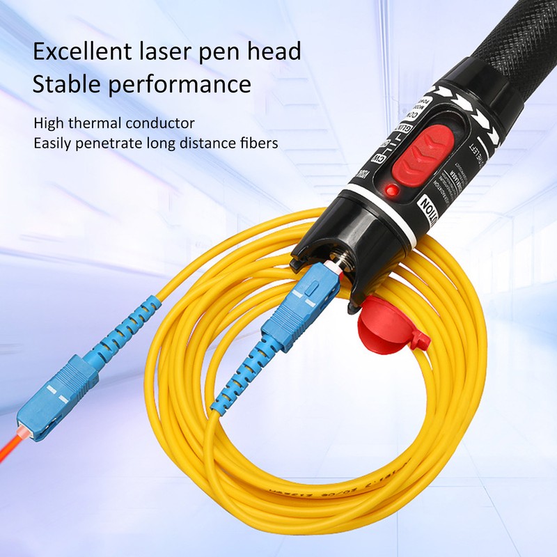 50MW 50km Optical Fiber Tester Pen with FC to LC