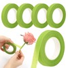 DRERIO Flower Tape, 4 Rolls, Width 0.5 inches (12 mm),