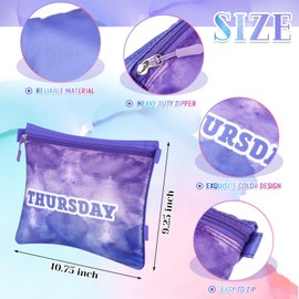 Paterr 14 Pcs Packing Cubes for Kids and Baby Days of Week Packing Cubes Colorful Luggage Organizers Travel Suitcase