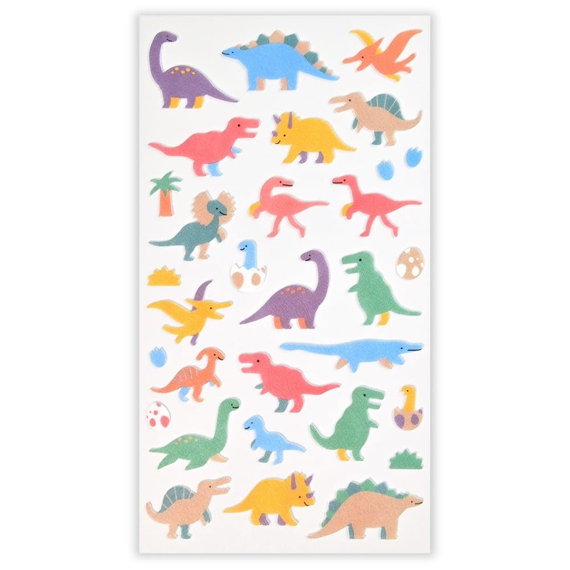 Nubby Large Non-Woven Sticker Dinosaur | Sticker Sticker, Non-Woven Fabric,