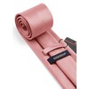 HISDERN Men's Tie Handkerchief Plain Tie & Pocket Square Set
